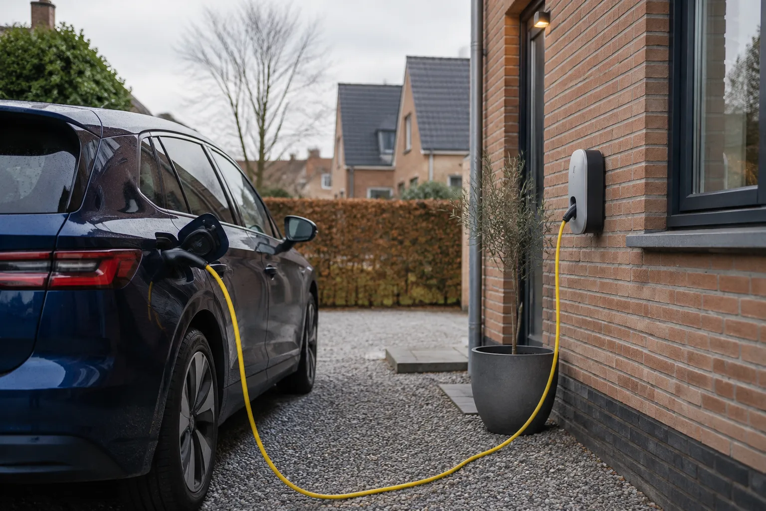 Elektrisch rijden in de praktijk : illustration éditoriale